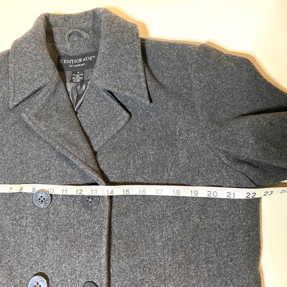 Centigrade Women’s Charcoal Gray Wool Pea Coat Med - Picture 5 of 9